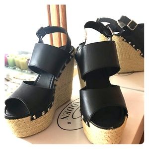 Black Wedges by Steve Madden